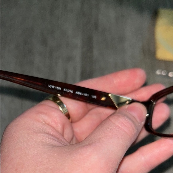 Authentic Prada tortoise shell Rectangular Glasses Glossy Finish (no lenses) - Picture 7 of 9